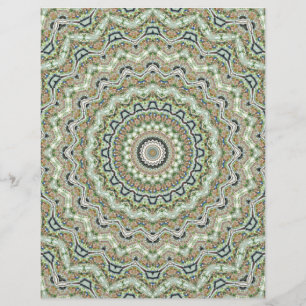 Papier Kaléidoscope Vert