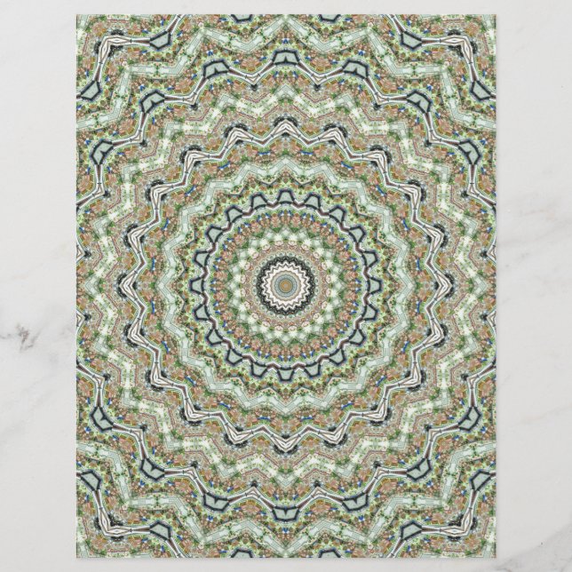 Papier Kaléidoscope Vert (Devant)