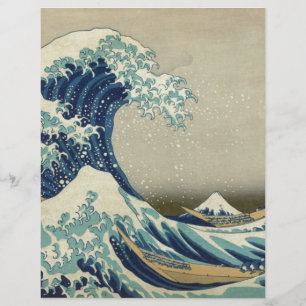 Papier Katsushika Hokusai : La Grande Vague à Kanagawa