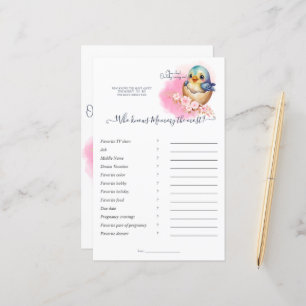 Papier Kawaii Gecko Lizard Baby shower Oeuf Mommy Jeu