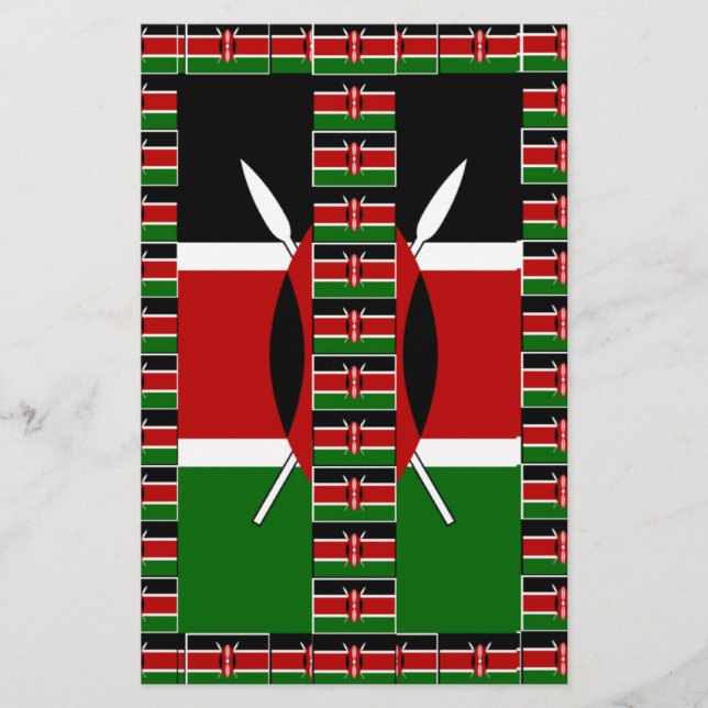 Papier Kenya noir vert (Devant)