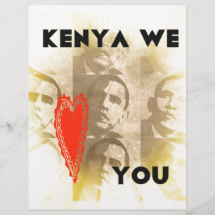 Papier Kenya Nous Vous Aimons