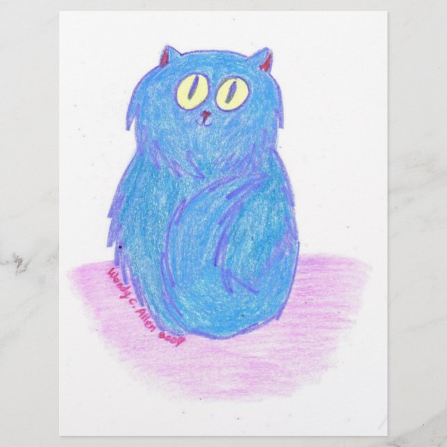 Papier Kitten bleu (Devant)