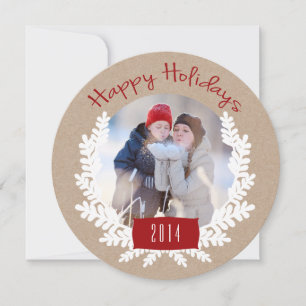 Papier Kraft pour feuillage d'hiver   Carte photo 