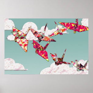 Papier-Kran-Plakat-Druck Poster