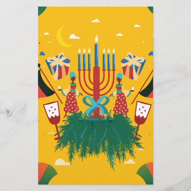 Papier Kwanzaa jaune (Devant)