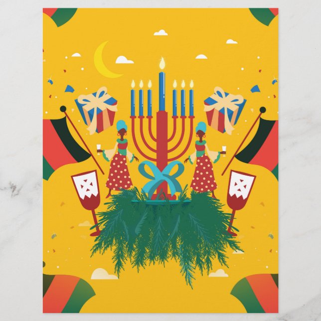Papier Kwanzaa jaune (Devant)