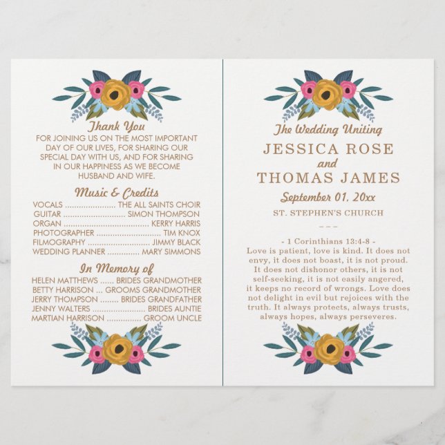 Papier La collection de Mariages blancs à couronne de fle (Devant)