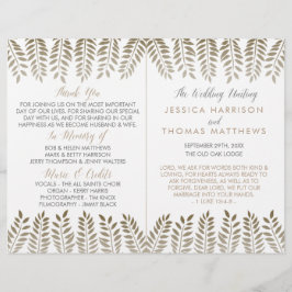 Papier La collection de Mariages Monochrome Fern Woodland