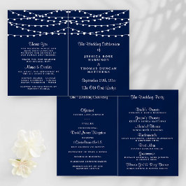 Papier La Collection Mariage Bleu Marine Lights