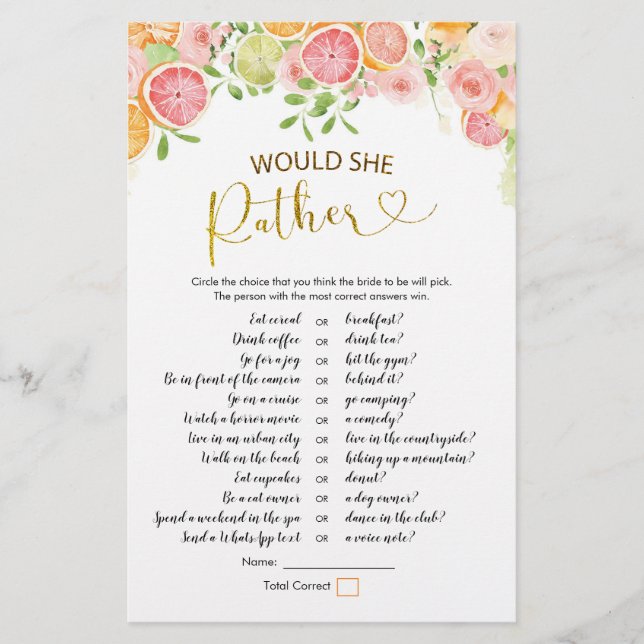 Papier La Fête des mariées Citrus De Pamplemousse Plairai (Devant)