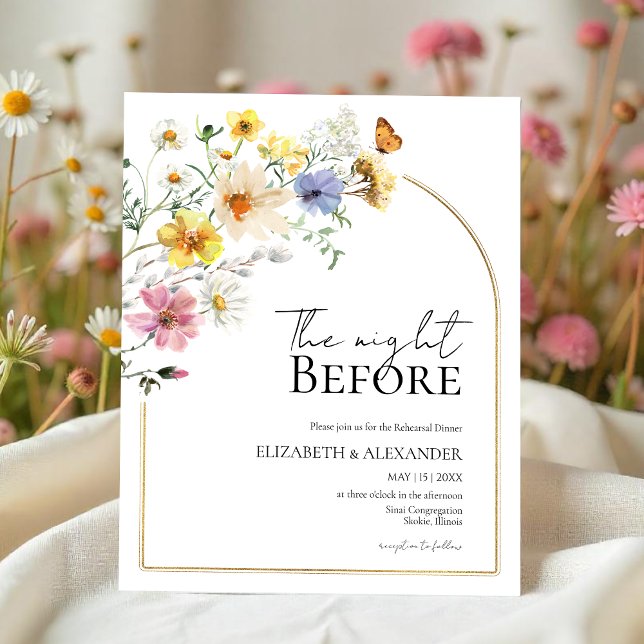 Papier La nuit précédente | Dîner de répétition Invitatio (Créateur téléchargé)
