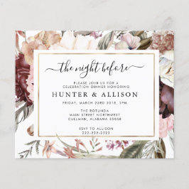 Papier La nuit précédente | Invitation