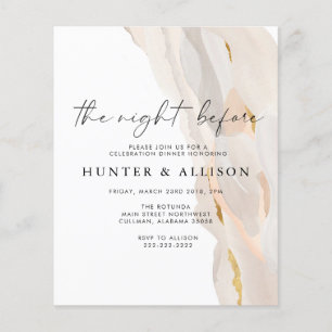 Papier La nuit précédente Invitation