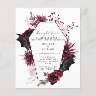 Papier La nuit précédente   Invitation d'Halloween