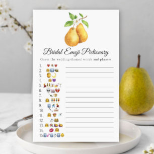 Papier La paire parfaite Pictionary de mariage emoji