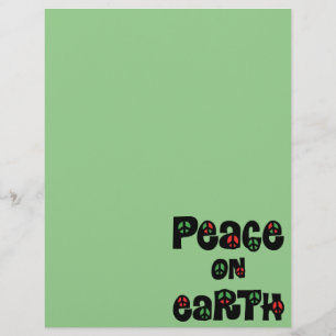Papier La Paix sur Terre Noël