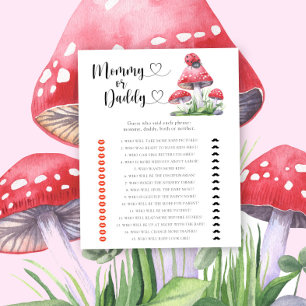 Papier Ladybug - maman ou papa jeu de baby shower