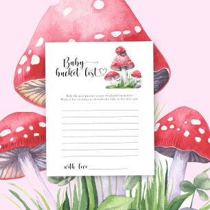 Papier Ladybug sur les champignons rouges - Liste des sea