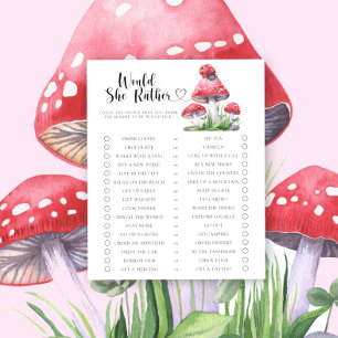 Papier Ladybug / Voudrait-Elle Plutôt Baby shower Jeu