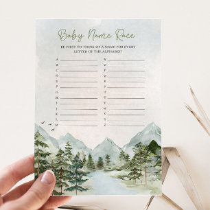 Papier Laisser l'aventure commencer Baby shower Nom de co