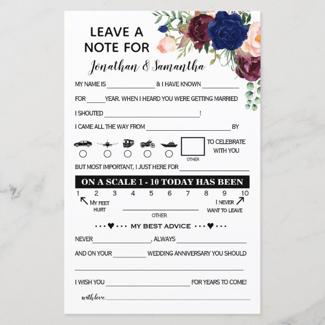 Papier Laisser une note pour les tournesols bilingues nou (Devant)