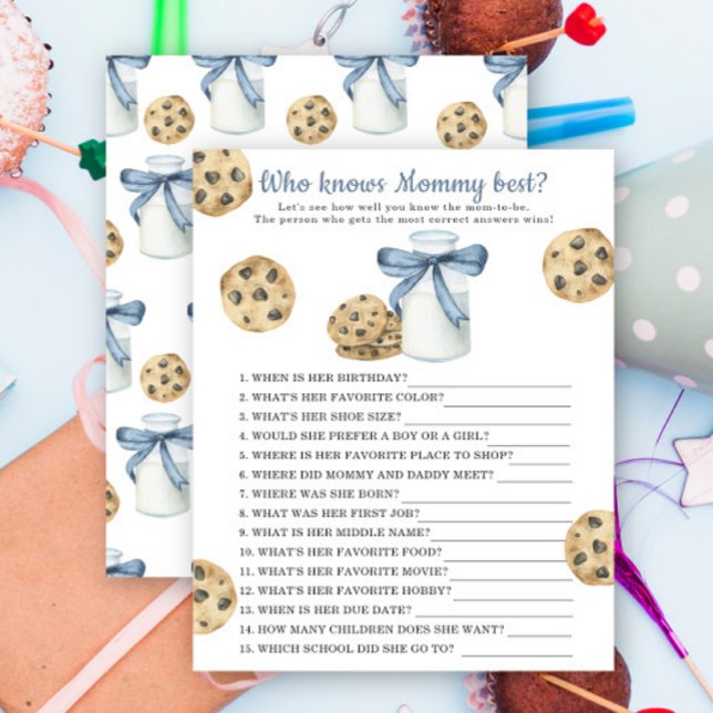 Papier Lait avec arc - Qui connaît maman mieux (Créateur téléchargé)