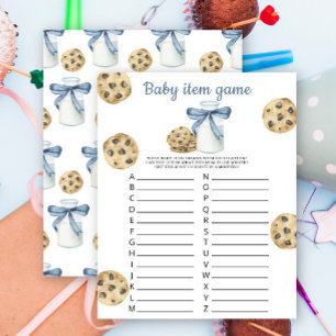 Papier lait et biscuits baby shower article pour bébé Jeu