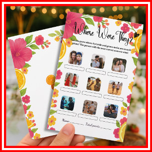 Papier L'amour au premier Spritz où étaient-ils jeu nupti