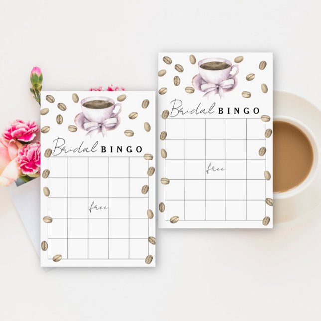 Papier L'amour brasse la douche nuptiale jeu de bingo (Créateur téléchargé)