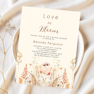 Papier L'amour en fleurs Fête des mariées budgétaire fleu