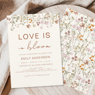 Papier L'amour est dans la Fête des mariées Fleur sauvage