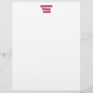 Papier L'Amour Est Le Plus Grand Revenge