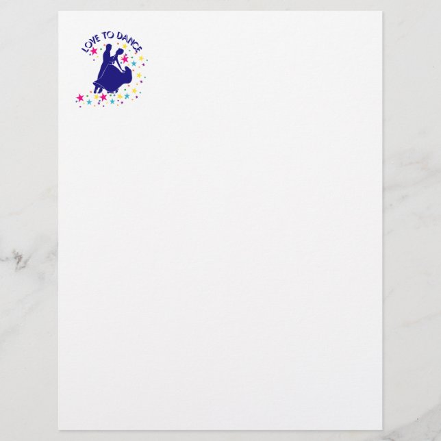 Papier L'amour pour la danse (Devant)