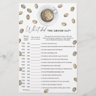 Papier Lancement de l'événement de mariage autour du café