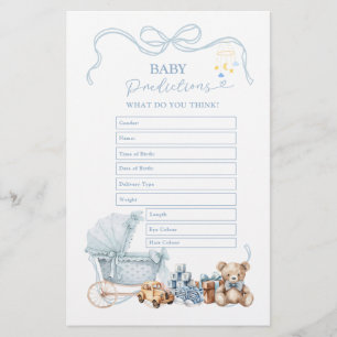Papier Landeau Bébé Carrosse Bébé Prédictions