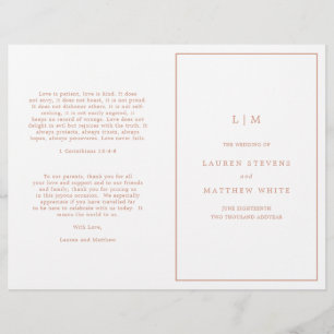 Papier Lauren Rose Gold Monogramme Mariage élégant