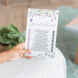 Papier Lavender Il A Dit Qu'Elle Devine Qui A Dit Que Le