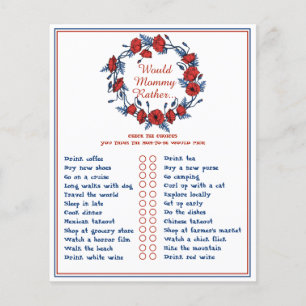 Papier Le Baby shower Floral De Pavot Plutôt Maman