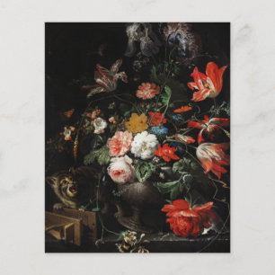Papier Le Bouquet Renversé par Abraham Mignon