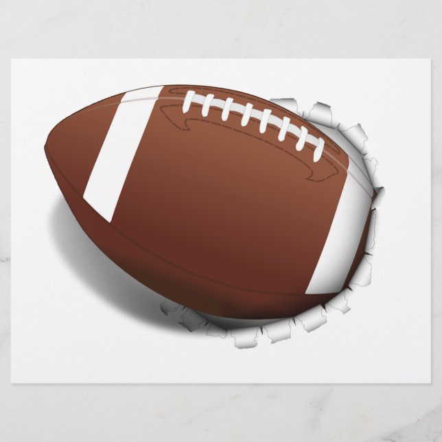 Papier Le football se déchire (Devant)