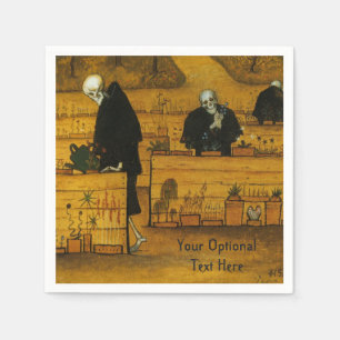 Papier Le jardin de la mort de Simberg serviettes en papi
