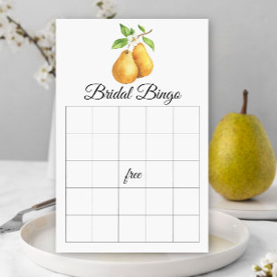 Papier Le jeu de bingo pour la douche de mariée The Perfe