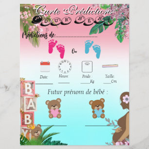 Papier Le Jeu Prédiction Bébé