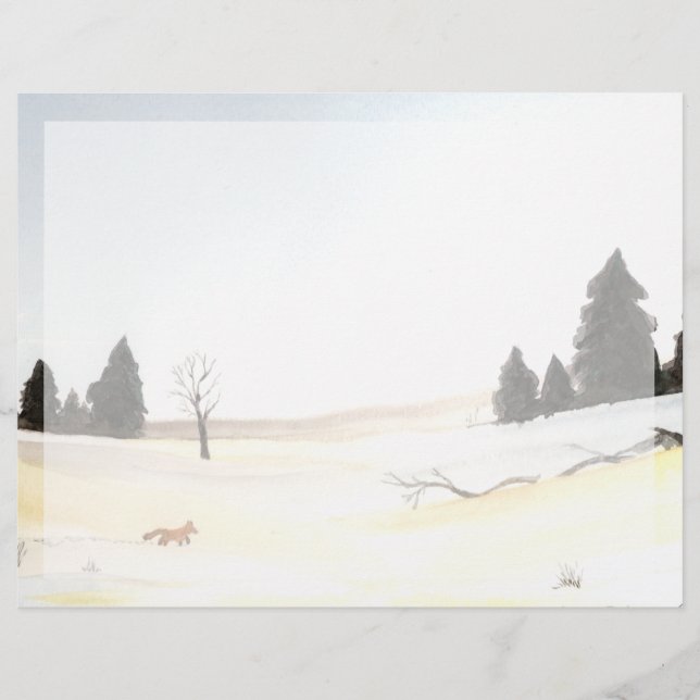 Papier Le Petit Renard (Devant)