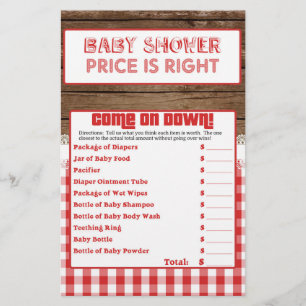 Papier Le prix est correct - Red Baby Q