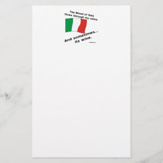 Papier Le sang italien coule dans les veines parfois c'es