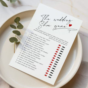 Papier Le script de jeu de chaussure de mariage Jeu de do