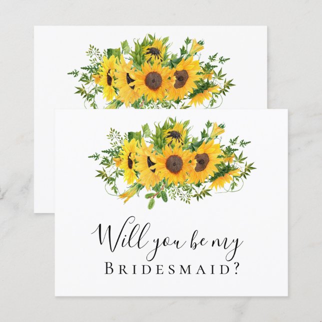 Papier Le tournesol BUDGÉTAIRE Serez-vous ma servante d'a (Devant / Derrière)
