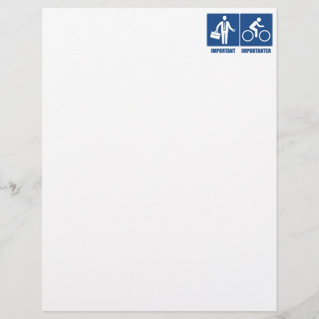 Papier Le Travail Est Important, Le Cyclisme Est Importan (Devant)